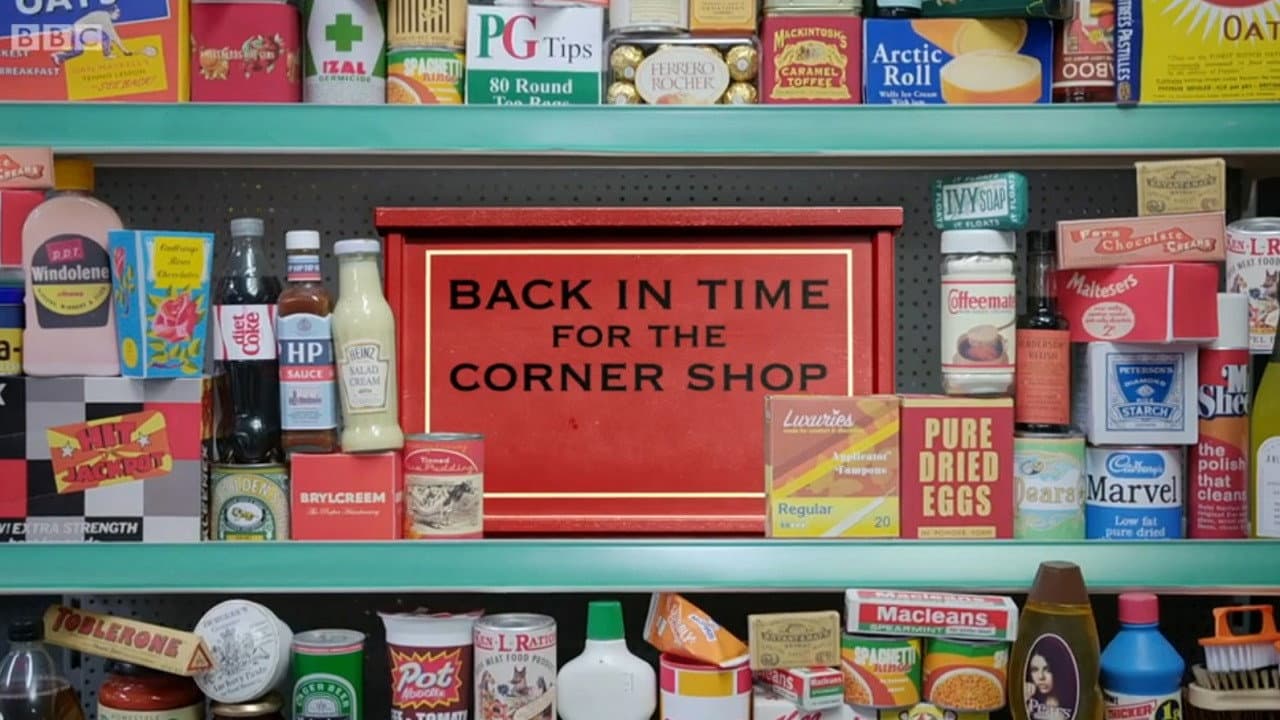 Back in Time for the Corner Shop backdrop