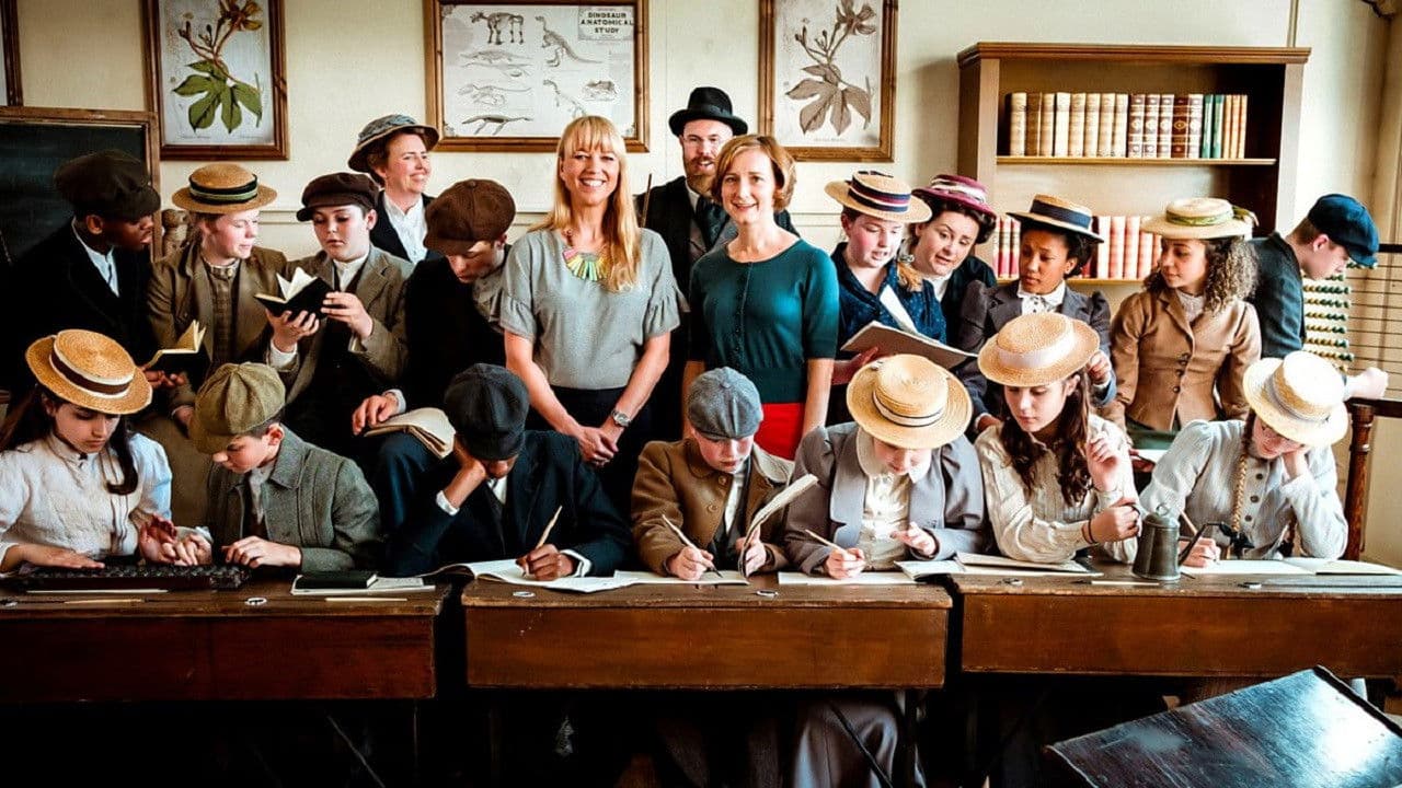 Back in Time for School backdrop